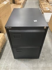 BISLEY 2 DRAWER METAL FILING CABINET IN BLACK (ZONE 3)