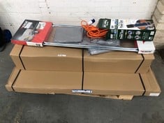 APPROX 3 X ASSORTED ITEMS TO INCLUDE MAYPOLE LARGE FLAT PACK CAR TRAILER - MODEL NO. MP6815 (ZONE 4)