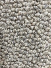 APPROX 4.6 X 4M ROLLED CARPET IN ASH GREY (ZONE 4) (COLLECTION ONLY)