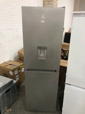 INDESIT FREESTANDING 50/50 FRIDGE FREEZER IN STAINLESS STEEL 322L - MODEL NO. INFC850TI1S - RRP £520 (ZONE 5)