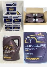 20 X BOTTLES OF MANNOL LONGLIFE 504/507 7715 5W-30 FULLY SYNTHETIC ENGINE OIL 5L - TOTAL RRP £386 (ZONE 6) (COLLECTION ONLY)