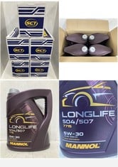 20 X BOTTLES OF MANNOL LONGLIFE 504/507 7715 5W-30 FULLY SYNTHETIC ENGINE OIL 5L - TOTAL RRP £386 (ZONE 6) (COLLECTION ONLY)