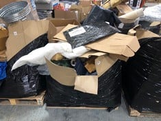 PALLET OF ASSORTED ITEMS TO INCLUDE PORTABLE CAMPING TOILET IN GREY (ZONE 8)