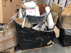 PALLET OF ASSORTED ITEMS TO INCLUDE GEEPAS STAINLESS STEEL ELECTRIC CATERING URN (ZONE 8)