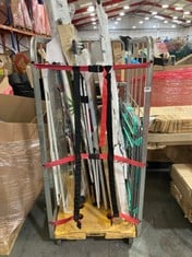 CAGE OF ASSORTED ITEMS TO INCLUDE DAEWOO FOLDABLE HEATED AIRER WITH WINGS (CAGE NOT INCLUDED) (ZONE 8)