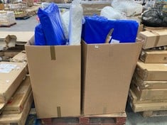 PALLET OF ASSORTED ITEMS TO INCLUDE MAMAS AND PAPAS MEMORY FOAM COT MATTRESS (ZONE 8)