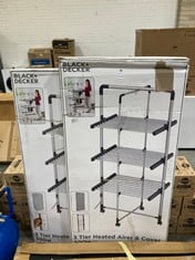 BLACK AND DECKER 3 TIER HEATED AIRER 300W TO INCLUDE BLACK AND DECKER 3 TIER HEATED AIRER (ZONE 2)