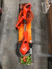 3 X ASSORTED GARDEN TOOLS TO INCLUDE YARDFORCE 20V POLE HEDGE TRIMMER (ZONE 2)