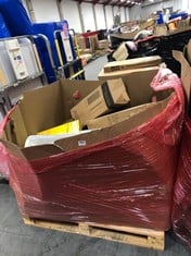 PALLET OF ASSORTED ITEMS TO INCLUDE NUOVVA PTC FAN HEATER TO INCLUDE PRO BREEZE TOWER CERAMIC SPACE HEATER (ZONE 8)