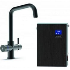 1 X TRE MERCATI BOILING WATER TAP IN BLACK MATT WITH 4 IN 1 FEATURES AND BOILER TANK INCLUDES ONE REPLACEMENT FILTER - RRP£1450