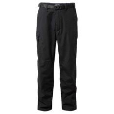 2X ASSORTED CRAGGOPPERS TROUSERS TO INCLUDE CRAGHOPPERS MENS KIWI CLASSIC TROUSERS BLACK 40, CRAGHOPPERS MENS KIWI PRO TROUSERS HIKING PANTS, BLACK, 44 EU.