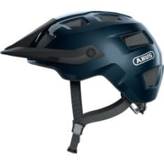 4X ASSORTED HELMETS TO INCLUDE ABUS MTB HELMET MOTRIP, ROBUST BIKE HELMET WITH IMPACT PROTECTION, MOUNTAIN BIKERS, INDIVIDUAL FIT, UNISEX ADULT - MIDNIGHT BLUE - SIZE M, PEPPA PIG KIDS BIKE HELMET OF