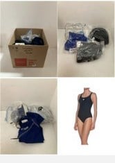 X20 ASSORTED ADULT SWIMWEAR TO INCLUDE ARENA WOMEN'S DYNAMO R ONE PIECE SWIMSUIT, NAVY, 34 EU.