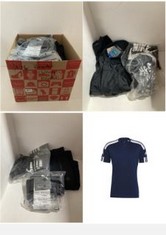 X16 ASSORTED BRANDED CLOTHING TO INCLUDE ADIDAS MEN'S SQUADRA 21 JERSEY JERSEY (SHORT SLEEVE), TEAM NAVY BLUE/WHITE, XL.