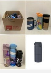 X17 ASSORTED BOTTLES TO INCLUDE ION8 INSULATED TRAVEL MUG, LEAK PROOF, TRIPLE LOCK SECURE, SPILL-FREE IN TRANSIT, HYGIENIC COVER, EASY-TO-CLEAN, PERFECT ON-THE-GO, ASH NAVY, STAINLESS STEEL.