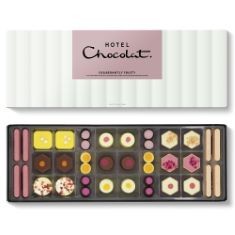 5 X HOTEL CHOCOLAT EXUBERANTLY FRUITY SLEEKSTER - 38 FRUITY CHOCOLATES, 345G - SUITABLE FOR VEGETARIANS - GIFTS FOR BIRTHDAY, THANK YOU, CONGRATULATIONS, ANNIVERSARY BB: 11/24.