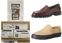 X4 ASSORTED FOOTWEAR TO INCLUDE WOMEN'S SLIP-ON TRAINERS, KHAKI BROWN, 7 UK, WOMEN'S CONSTRUCTED LOAFERS, BLACK OXBLOOD, 7 UK.