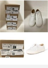 X4 ASSORTED FOOTWEAR TO INCLUDE WOMEN'S COMFORTABLE LACE UP TRAINERS, WHITE, 7.5 UK.