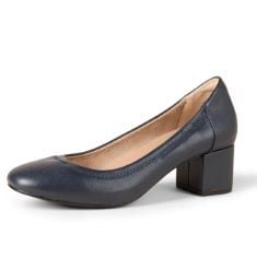 5 X ESSENTIALS WOMEN'S BALLET PUMP, NAVY, 6.5 UK.