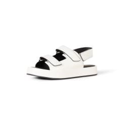 X4 ASSORTED FOOTWEAR TO INCLUDE ESSENTIALS WOMEN'S ADJUSTABLE TRIPLE STRAP FLAT PLATFORM SANDAL, WHITE FAUX LEATHER, 5 UK, ESSENTIALS WOMEN'S TWO STRAP HEELED SANDAL, BLACK FAUX LEATHER, 5 UK.