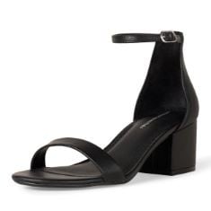 X5 ASSORTED FOOTWEAR TO INCLUDE ESSENTIALS WOMEN'S TWO STRAP HEELED SANDAL, BLACK FAUX LEATHER, 5 UK, ESSENTIALS WOMEN'S BALLET PUMP, BLACK, 5 UK.