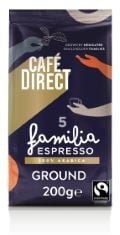 18 X CAFÉDIRECT FAIRTRADE FAMILIA ESPRESSO GROUND COFFEE 200G BBE 29/10/24.