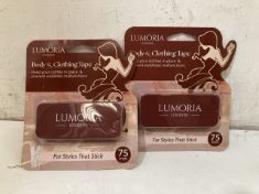 150 X LUMORIA BODY AND CLOTHING TAPE.