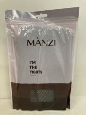 50 X MANZI FISHNET I'M THE TIGHTS IN ONE SIZE IN BLACK.