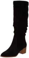 4X ASSORTED SHOES TO INCLUDE ESSENTIALS WOMEN'S TALL BLOCK-HEELED BOOTS, BLACK, 6 UK WIDE, ESSENTIALS WOMEN'S TALL BLOCK-HEELED BOOTS, BLACK, 6 UK.