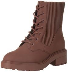 4X ASSORTED SHOES TO INCLUDE ESSENTIALS WOMEN'S RUBBERISED COMBAT BOOT WITH CHUNKY OUTSOLE, OXBLOOD, 4.5 UK, ESSENTIALS WOMEN'S RUBBERISED COMBAT BOOT WITH CHUNKY OUTSOLE, BLACK, 4.5 UK.