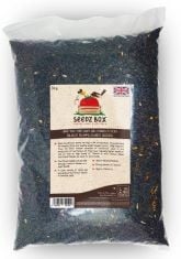 8 X SUNFLOWER SEEDS BIRDS FOOD 3KG - SEEDBOX DELUXE BLACK SUNFLOWER SEEDS FOR WILD GARDEN BIRDS - HIGH IN FAT PROTEIN VITAMIN B AND CALCIUM - VITAL FOR BIRD HEALTH.