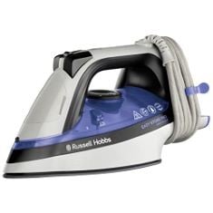 RUSSELL HOBBS EASY STORE WRAP & CLIP STEAM IRON, NON STICK CERAMIC SOLEPLATE, 320ML WATER TANK, 180G STEAM SHOT, 40G CONTINUOUS STEAM, SELF-CLEAN FEATURE,ANTI-DRIP FEATURE, 2.5M CORD, 2400W, 26730, P