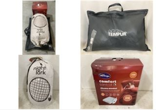 3 X BEDDING ITEMS TO INCLUDE TEMPUR CLOUD SMARTCOOL PILLOW SOFT-TOTAL RRP £235