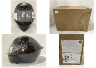 DAINESE K1 S GLOSS BLACK MOTORBIKE HELMET SIZE XL - RRP £159