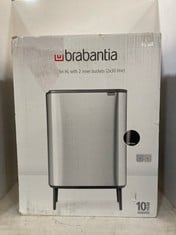 BRABANTIA TOUCH BIN HI, WITH 2 INNER BUCKETS (2X30L) - RRP £230