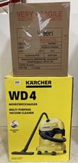 K'A'RCHER WD4 MULTI-PURPOSE VACUUM CLEANER AND PRO-KLEEN PRESSURE WASHER