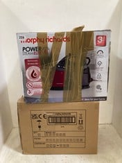 MORPHY RICHARDS POWER STEAM ELITE 2400W - MODEL NO 332013 AND MORPHY RICHARDS STEAM GENERATOR IRON MODEL NO - 333202