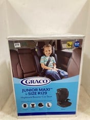 GRACO JUNIOR MAXI I-SIZE R129 HIGHBACK BOOSTER CAR SEAT AND GRACO LOGICO L I-SIZE R129 HIGHBACK BOOSTER CAR SEAT