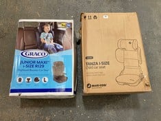 MAXI-COSI TANZA I-SIZE CHILD HIGH BACK CAR SEAT TO INCLUDE GRACO JUNIOR MAXI I-SIZE R129 HIGHBACK BOOSTER CAR SEAT