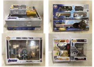 6 X ASSORTED KIDS TOYS/COLLECTABLES TO INCLUDE DELUXE POP! MOMENT MARVEL AVENGERS ENDGAME THORS HOUSE VINYL FIGURES