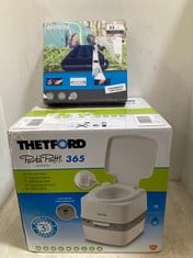 THETFORD PORTA POTTI 365 AND BESTWAY TWIN SIZE INFLATABLE MATTRESS