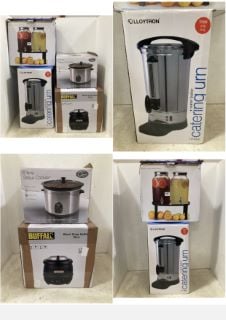 4 X KITCHEN ITEMS TO INCLUDE QUEST 5 LITRE SLOW COOKER