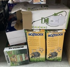 5 X GARDEN ITEMS TO INCLUDE HOZELOCK 60M HOSE REEL