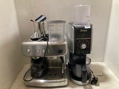 NINJA CREAMI DELUXE 10-IN1 ICE CREAM & FROZEN DRINK MACHINE AND BREVILLE BARISTA MAX COFFEE MACHINE STAINLESS STEEL