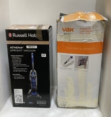 RUSSELL HOBBS ATHENA2 UPRIGHT VACUUM MODEL NO- RHUV5101 AND VAX MAC AIR UPRIGHT VACUUM CLEANER