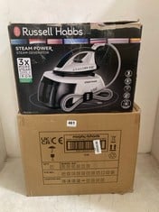 MORPHY RICHARDS POWER STEAM ELITE PLUS 2400W AND RUSSELL HOBBS STEAM POWER STEAM GENERATOR