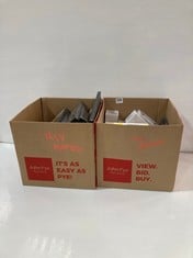 2 BOXES OF ASSORTED TO INCLUDE A 5 BLACK SINGLE PICTURE FRAME