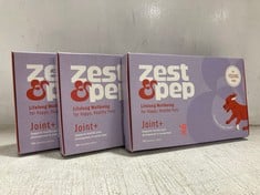 APPROX 12 X ZEST AND PEP LIFELONG WELLBEING JOINT+ 120 CHEWABLE TABLETS FOR YOUNG DOGS - BBE:10/2024