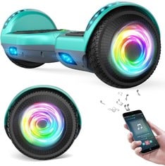 SISIGAD SELF BALANCING SCOOTER HOVER BOARD (ORIGINAL RRP - £126.88) IN GREEN. (WITH BOX)  [JPTC71179]