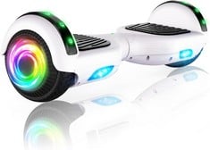 SISIGAD SELF BALANCING 6.5 INCH HOVERBOARD (ORIGINAL RRP - £122.95) IN WHITE. (WITH BOX)  [JPTC71216]